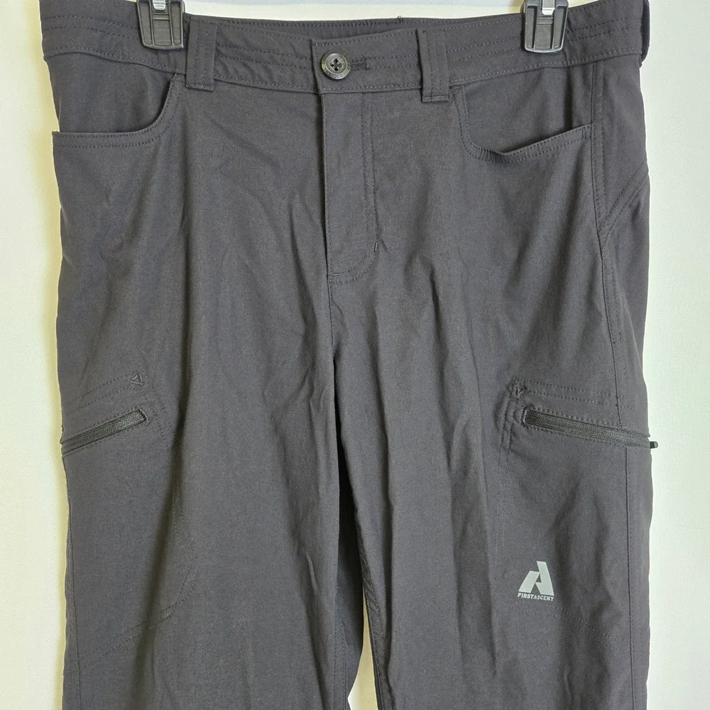 Eddie Bauer First Accent Guide Pro Capri Pants Gorpcore Hiking Black T8 Flaw - Picture 7 of 11